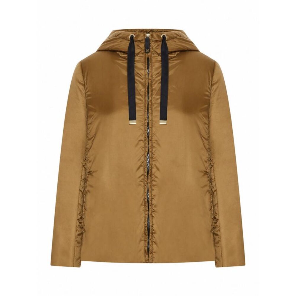 Max Mara The Cube Women Padded Jacket With Hood In Waterproof Canvas